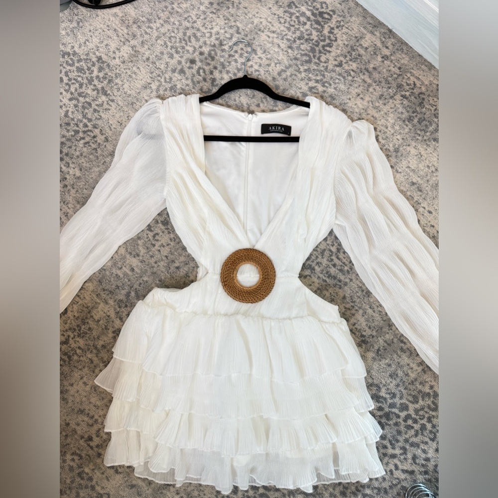 Akira ruffle romper. Worn once. Like new